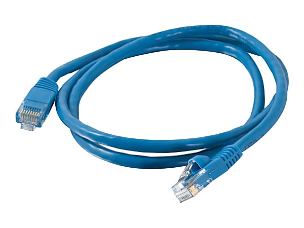 C2G Cat5e Snagless Unshielded (UTP) Network Patch Cable - Patch cable - RJ-45 (M) to RJ-45 (M) - 30 ft - UTP - CAT 5e - molded, snagless, stranded - blue