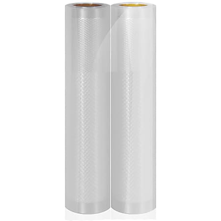 NutriChef Vacuum Sealer Bags PRTPKVS10RL - 8" Width x 10 ft Length - 4 mil Thickness - Nylon, Polyethylene - Clear