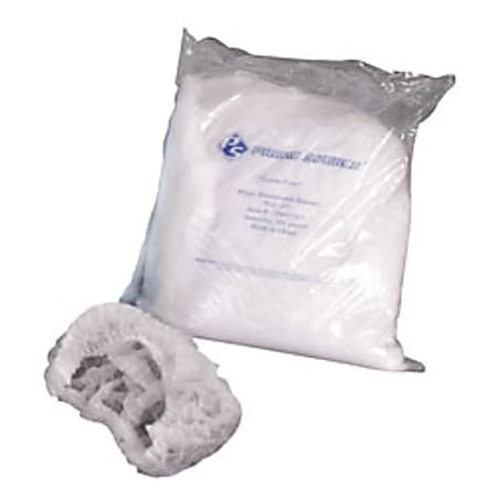 Bunzl Nylon Hairnet, White, Pack Of 100