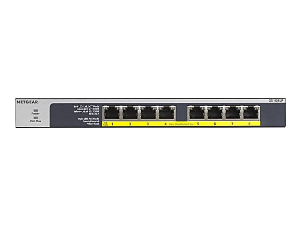 NETGEAR GS108LP - Switch - unmanaged - 8