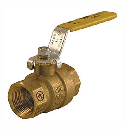 Dormont 3/4" Gas Ball Valve, Brass