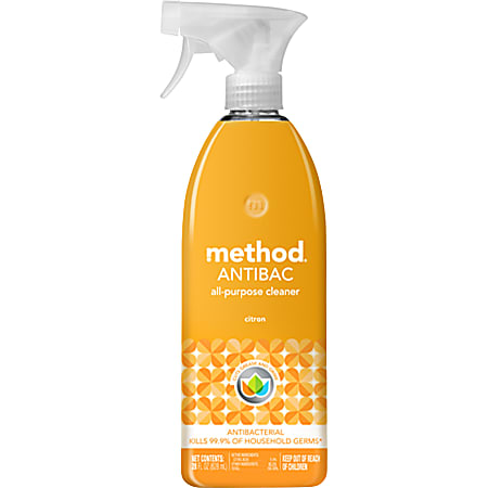Method Antibacterial All-Purpose Cleaner Spray, Citron Scent, 28 Oz
