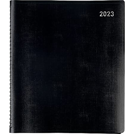 2023-2024 Office Depot® Brand 13-Month Monthly Planner, 9" x 11", Black, January 2023 To January 2024 , OD710600