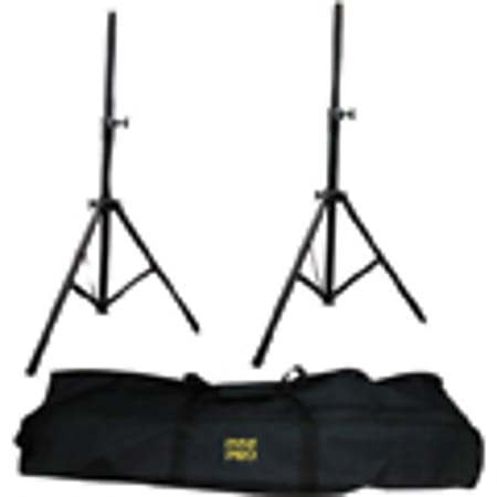 Pyle PSTK103 Heavy Duty Anodizing Dual Speaker Stand with Traveling Bag Kit