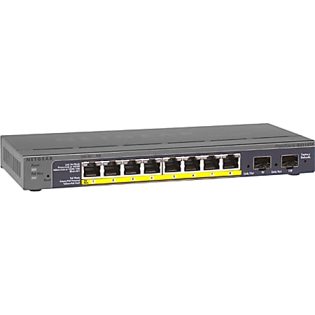 Netgear ProSafe GS110TP Ethernet Switch 8 Ports Manageable 3 Layer