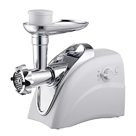 Brentwood 2-Speed 400-Watt Electric Meat Grinder And Sausage Stuffer, White