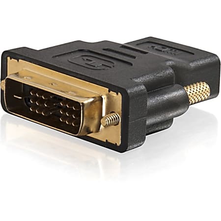 C2G DVI-D to HDMI Adapter - Inline Adapter - Male to Female - 1 x DVI-D (Single-Link) Male Digital Video - 1 x HDMI Female Digital Audio/Video - Black