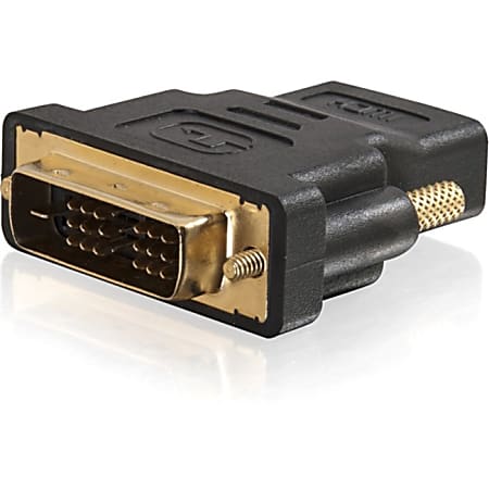 C2G DVI-D to HDMI Adapter - Inline Adapter - Male to Female - 1 x DVI-D (Single-Link) Male Digital Video - 1 x HDMI Female Digital Audio/Video - Black