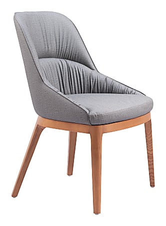 Zuo Ayr Dining Accent Chairs, Slate Gray, Set Of 2 Chairs