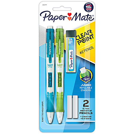 Paper Mate Clearpoint Color Lead Mechanical Pencils