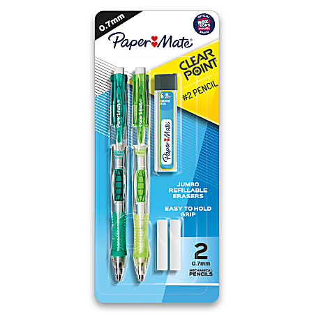 0.7 mm #2 Pencil Blue Barrels Clearpoint Mechanical Pencils Pencils for School Supplies 12 Count 