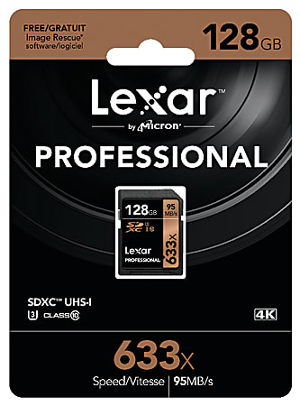 Lexar® Professional UHS-I SDXC™ Memory Card, 128GB