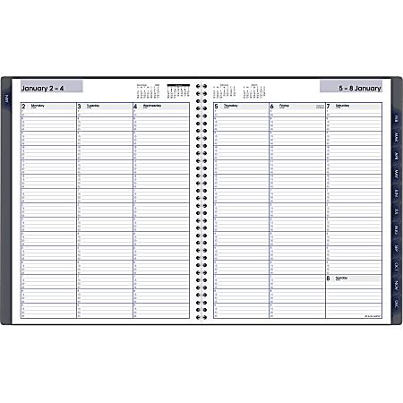8-1/2 x 11 Large DayMinder Gray GC52007 AT-A-GLANCE 2020 Weekly & Monthly Planner/Appointment Book 