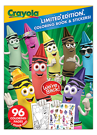 Crayola 96pg Coloring Book Limited Edition w/Sticker Sheets
