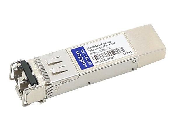 AddOn MSA Compliant 10GBase-SR SFP+ Transceiver - SFP+ transceiver module - 10 GigE - 10GBase-SR - LC multi-mode - up to 984 ft - 850 nm