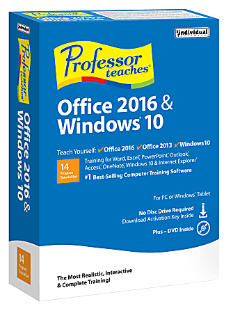 Professor Teaches® Office 2016 And Windows® 10, Disc/Download