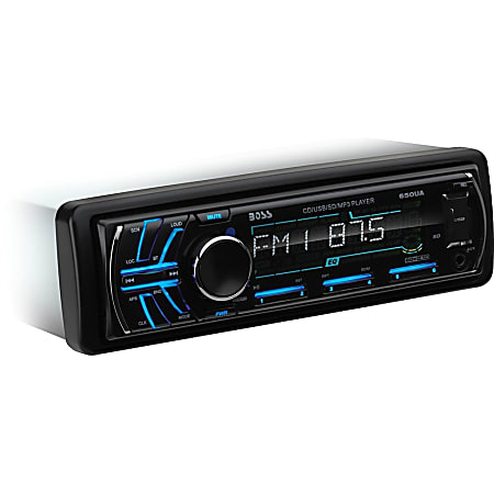 Boss Audio 650UA Single-DIN CD/MP3 Player Receiver, Detachable Front Panel, Wireless Remote