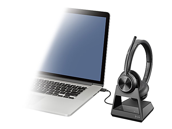 Poly headset on wireless 7320 ear 6.0 Savi system - Office Office 7300 DECT Depot Series