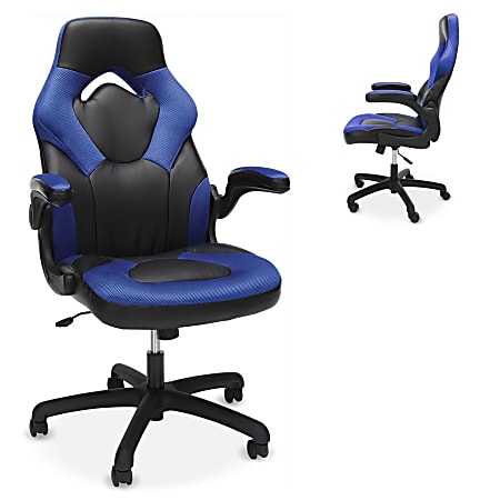 Respawn Racing Style Ergonomic Bonded Leather Computer Gaming Chair, Blue