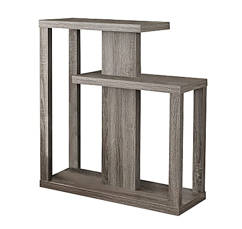 Monarch Specialties Console Table, Staggered, Dark Taupe