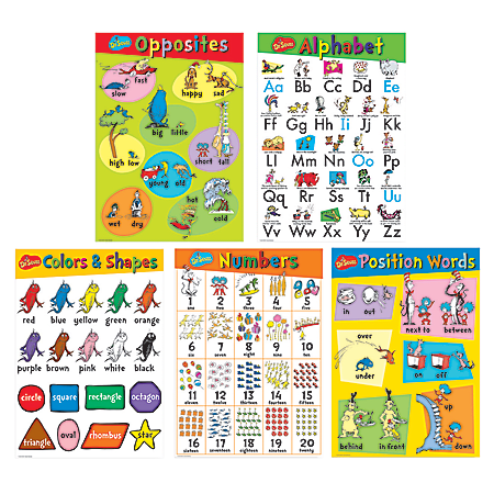 Eureka Dr. Seuss™ Beginning Concepts Bulletin Board Set, Multicolor, Pre-K - Grade 2