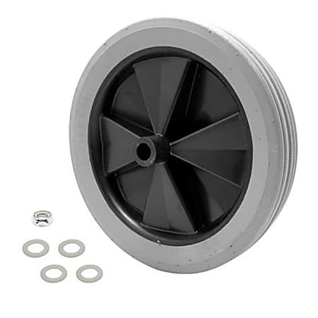 Rubbermaid® 12" Non-Marking Tilt Truck Wheel, Gray