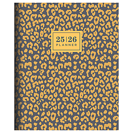 2025-2026 TF Publishing Large Monthly Planner, 9” x 11”, Leopard, July 2025 To June 2026