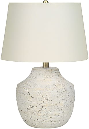 Monarch Specialties Lucas Table Lamp, 20”H, Ivory/Cream
