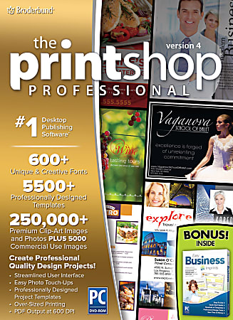 The Print Shop Professional 4.0 With Business Imprints, Disc