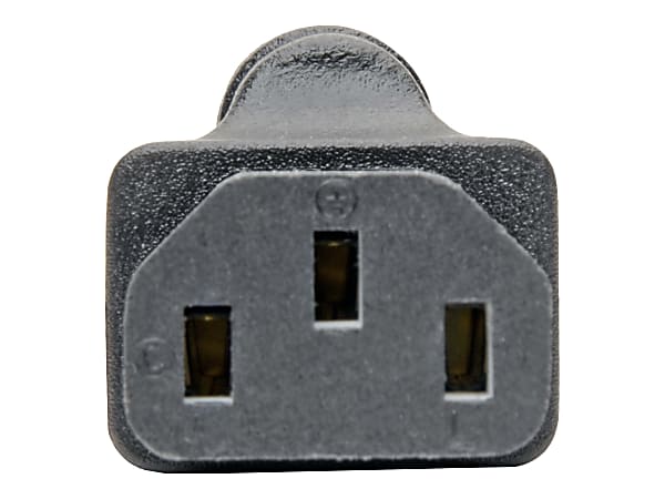 Eaton Tripp Lite Series NEMA 5-15P to C13 Power Cord Adapter - 15A, 125V, Black - Power connector adapter - P006000