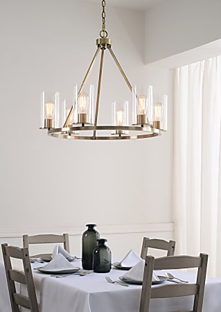 Kenroy Home Hixon 6 Light Chandelier 29 14 W Gold - Office Depot