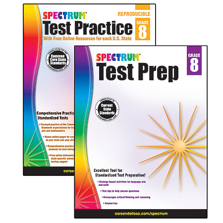 Spectrum® Test Prep And Practice Classroom Kit, Grade 8