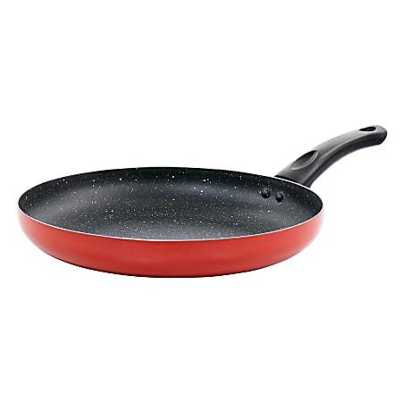 Oster Luneta Aluminum Non-Stick Frying Pan, 11-1/2", Red