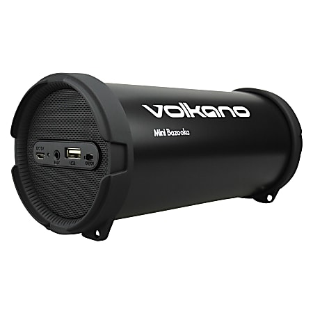 Volkano Mini Bazooka Series Bluetooth® Speaker, Black