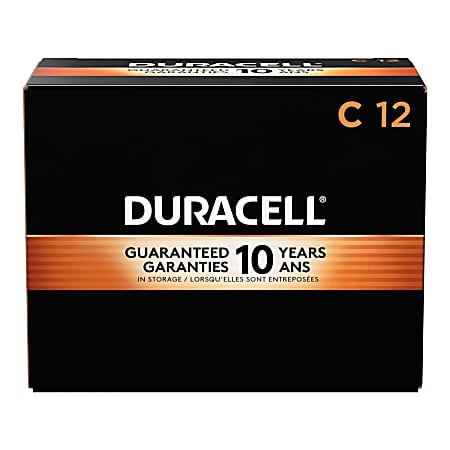 Duracell Coppertop C Alkaline Batteries, Box Of 12