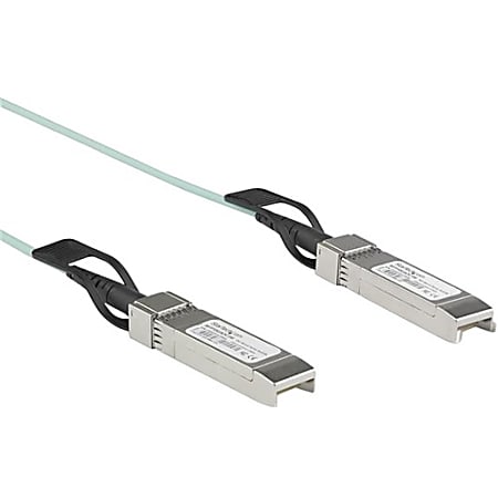 StarTech.com Dell EMC AOC-SFP-10G-5M Compatible SFP+ Active Optical Cable - 5 m - 10 GbE (AOCSFP10G5ME) - First End: 1 x SFP+ Male Network - Second End: 1 x SFP+ Male Network - 1.25 GB/s