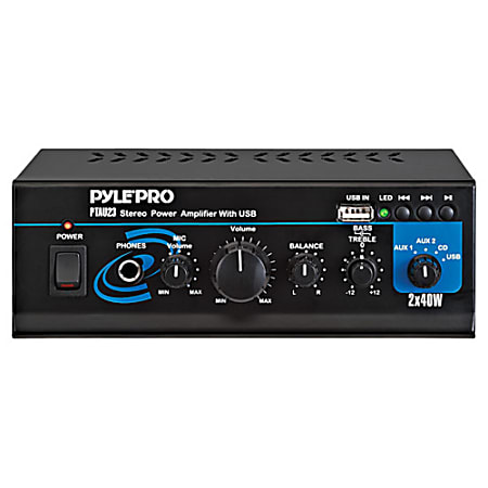 Pyle PTAU23 Amplifier 40 W RMS