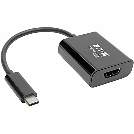 Tripp Lite USB C to HDMI Adapter Converter M/F 4K USB Type C to HDMI Black USB Type C, Thunderbolt 3 Compatible - External video adapter - USB-C 3.1 - HDMI - black