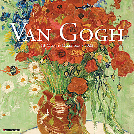 Willow Creek Press Art Monthly Wall Calendar, 12" x 12", Vincent van Gogh, January To December 2022