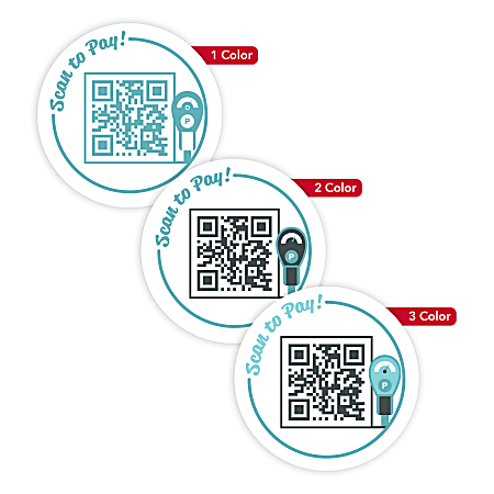 Custom Printed Outdoor Weatherproof 1-, 2- Or 3-Color Labels And Stickers, 4" Circle, Box Of 250 Labels