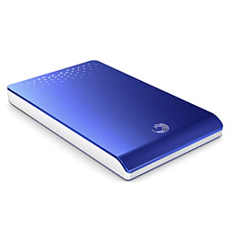 Seagate® FreeAgent™ Go Portable External USB 2.0 Hard Drive, 320GB, Blue