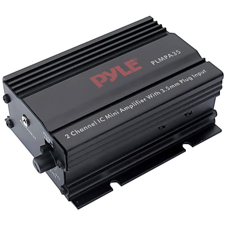 Pyle PLMPA35 2 Channel 300 Watt Mini Amplifier with 3.5mm Input