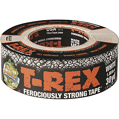 T-REX Duct Tape - 30 yd Length x 1.88" Width - 1 Each - White