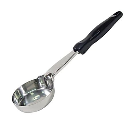 Vollrath Spoodle Solid Portion Spoon With Antimicrobial Protection, 4 Oz, Black