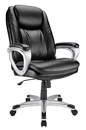 Realspace Treswell Bonded Leather High Back Executive Chair
