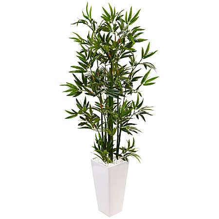 Nearly Natural 4-1/2&#x27; Polyester Artificial Bamboo Tree in
