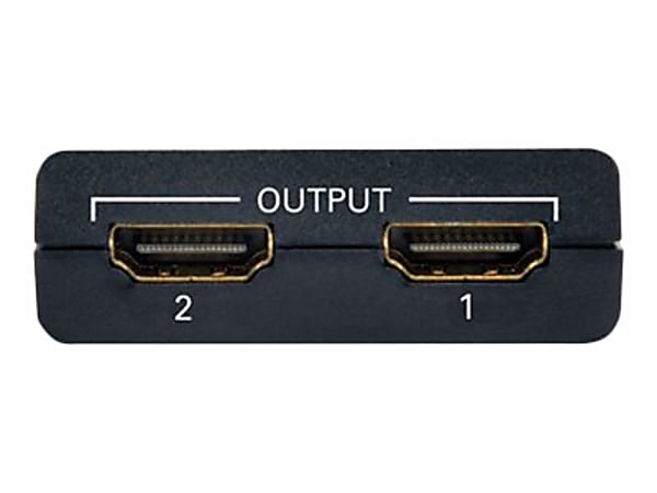 Tripp Lite 2-Port 4K Ultra-HD HDMI Splitter, Black