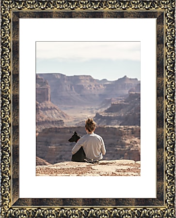 Timeless Frames® Treva Portrait Picture Frame, 11” x 14" With Mat, Brown