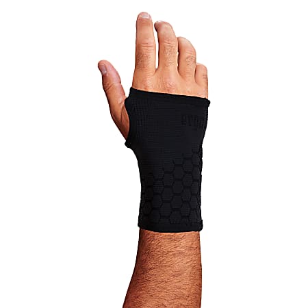 Ergodyne ProFlex 660 Wrist Support Sleeve, S, Black