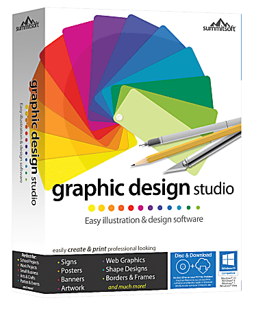 Summitsoft Graphic Design Studio For 1 PC 1 Year Subscription Disc ...
